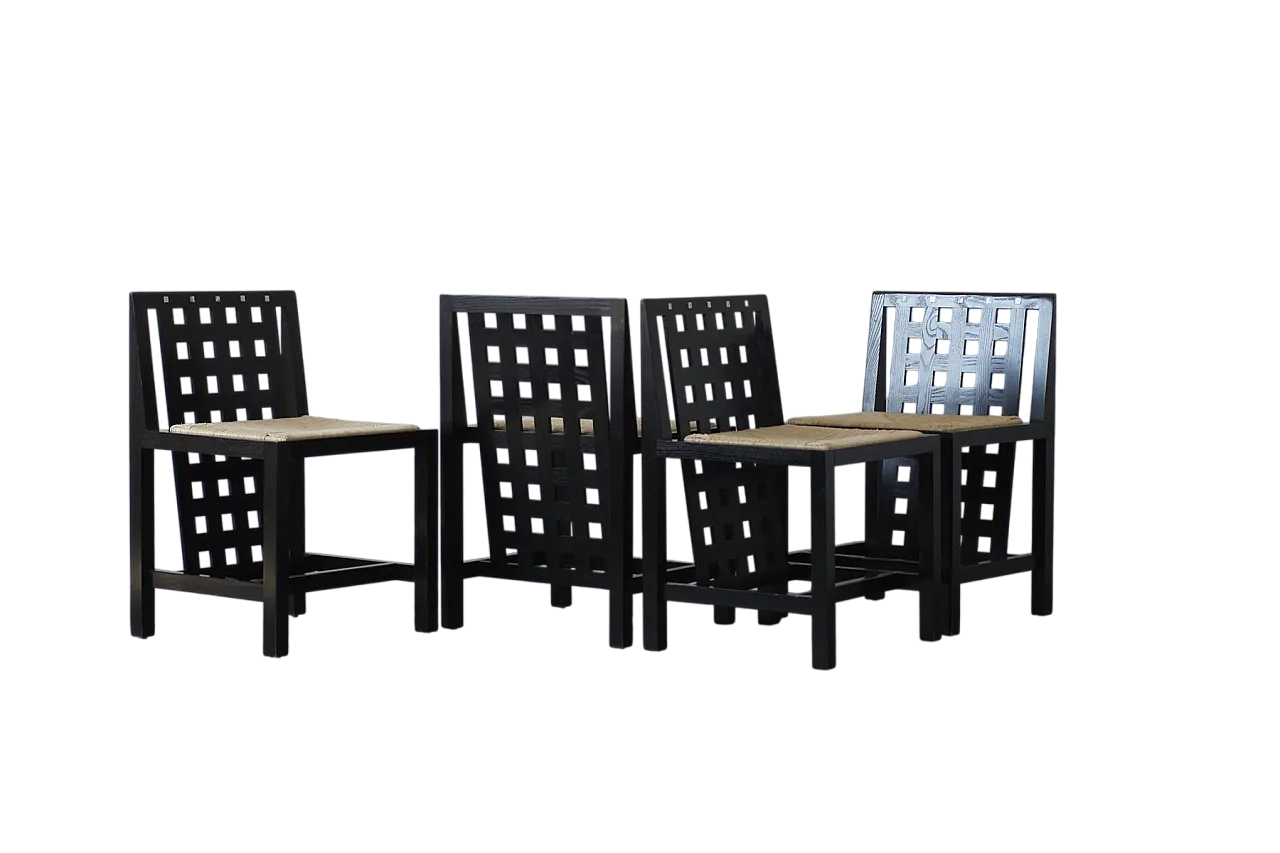 4 DS3 Chairs by C.R.Mackintosh for Atelier International, 1970s 14