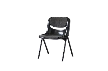 Black dorsal chair by G. Piretti & E. Ambas, 1980s