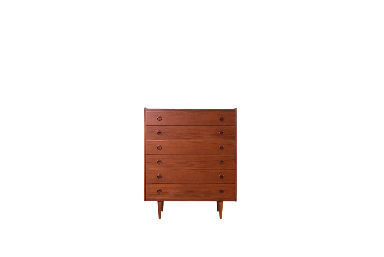 Mid-Century danish teak chest of drawers, 1960s 16