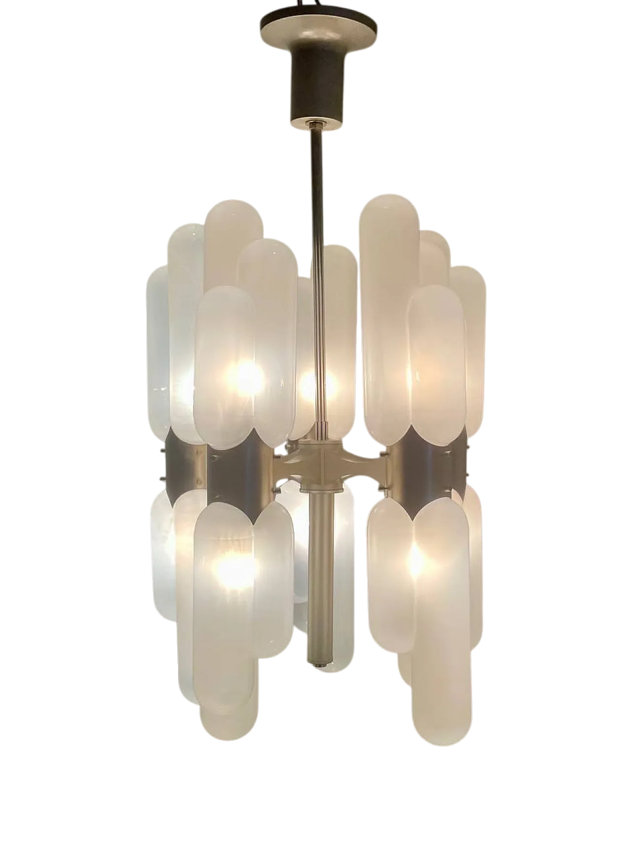 Lampadario Torpedo di Carlo Nason per Mazzega, fine '900 17