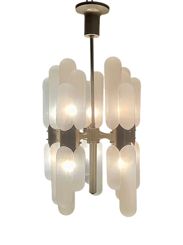 Lampadario Torpedo di Carlo Nason per Mazzega, fine '900