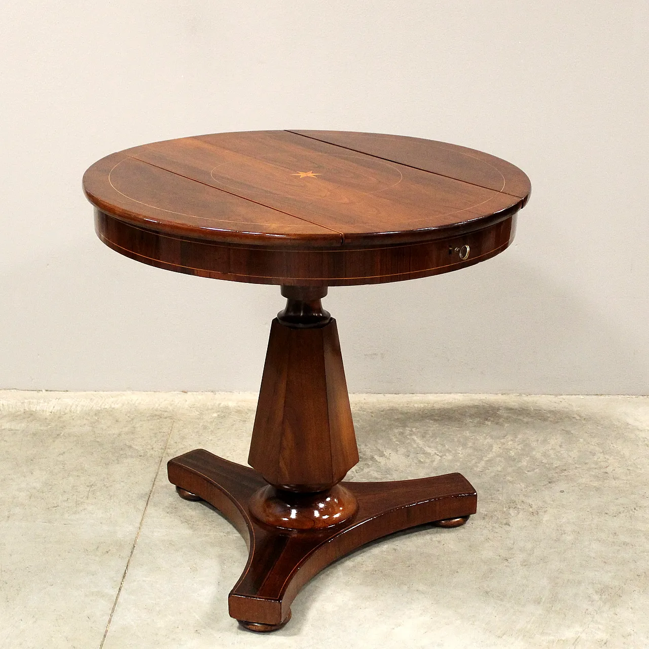 Carlo X table in inlaid Italy '800 1
