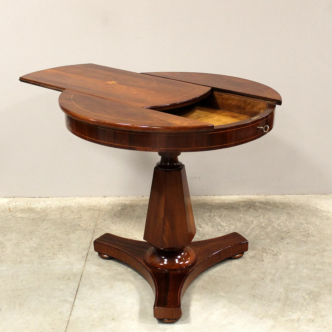 Carlo X table in inlaid Italy '800 4