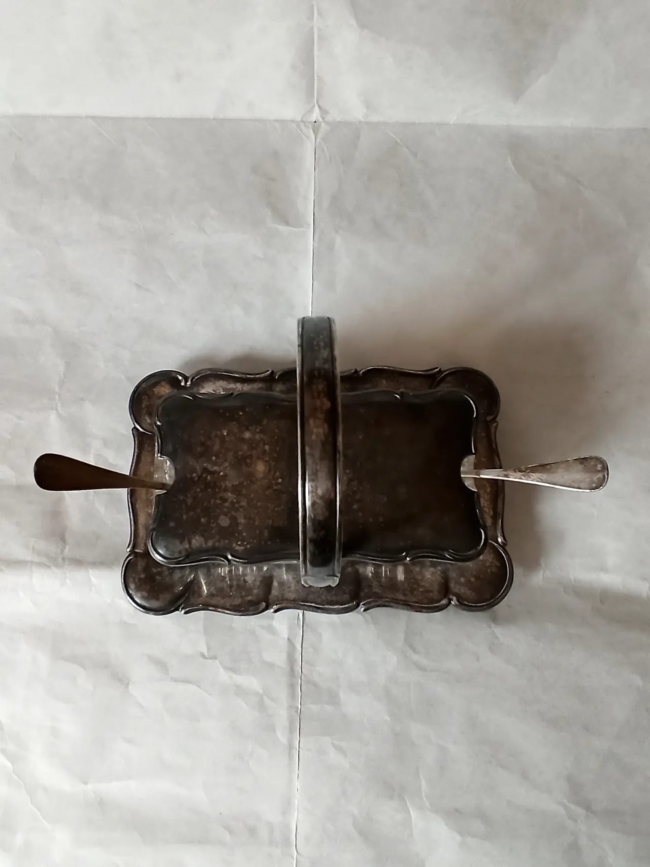 Formaggiera in Argento e Vasche in Cristallo 7