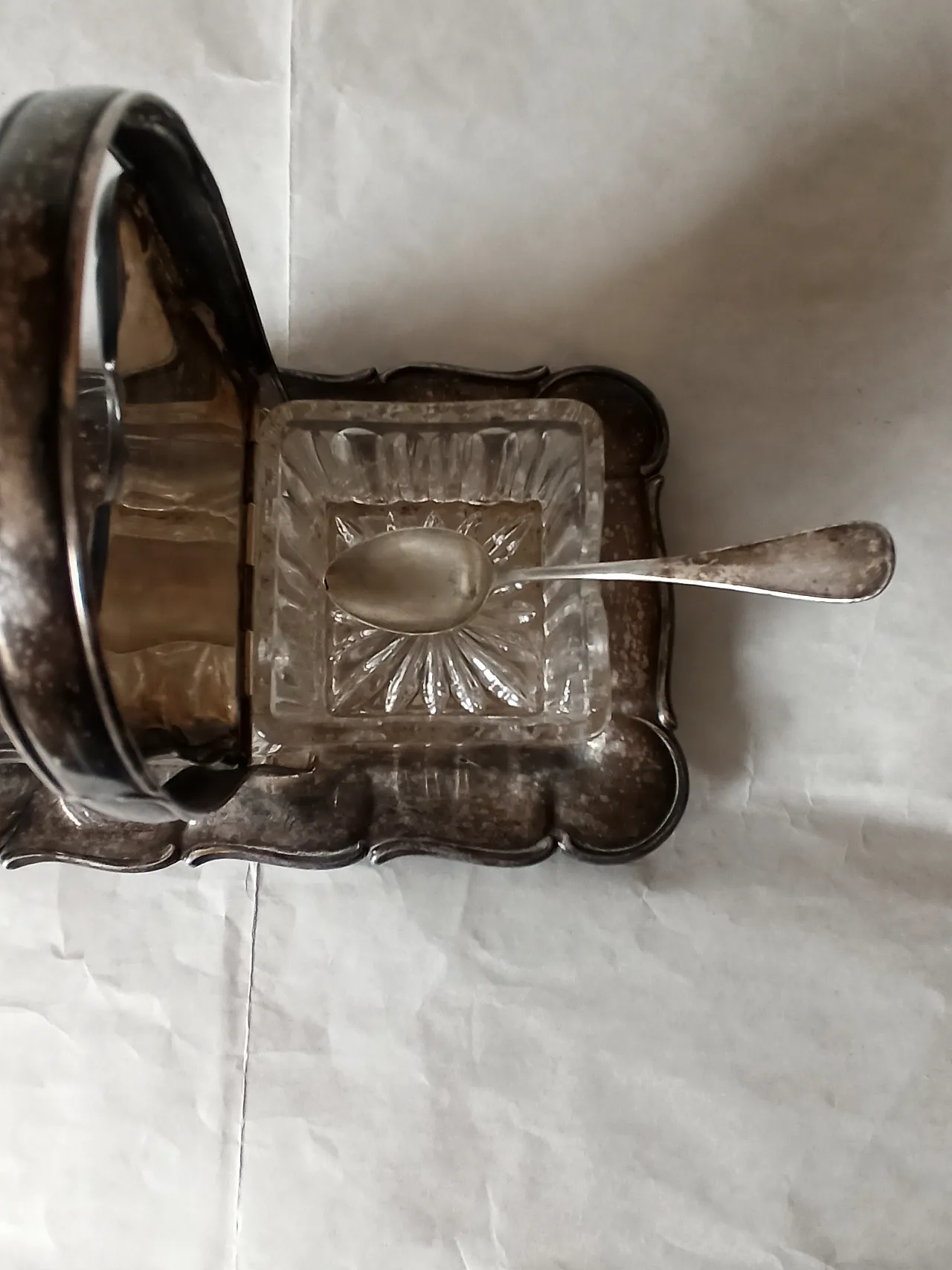 Formaggiera in Argento e Vasche in Cristallo 12