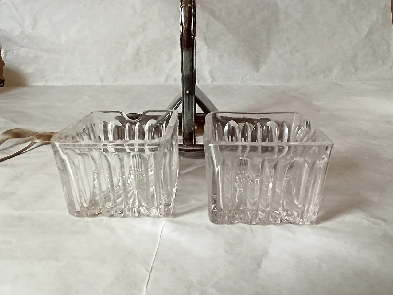 Formaggiera in Argento e Vasche in Cristallo 15