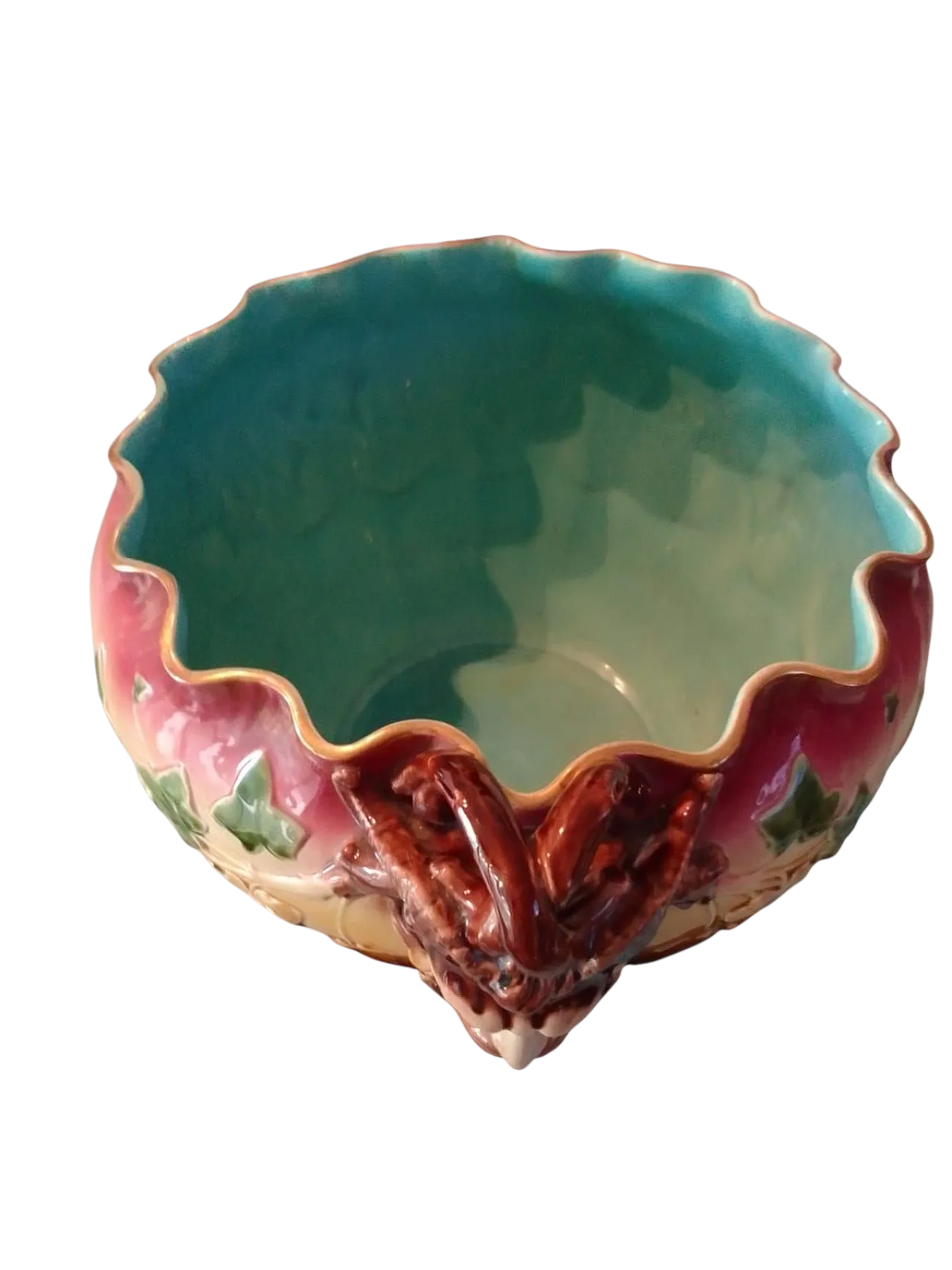 Centrotavola Art Nouveau in maiolica, anni '20 5