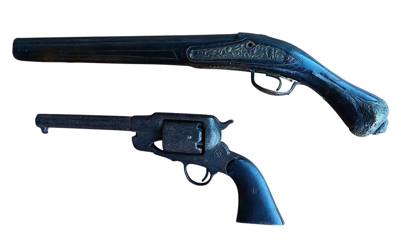 Pair of guns reproduction, 60s 39