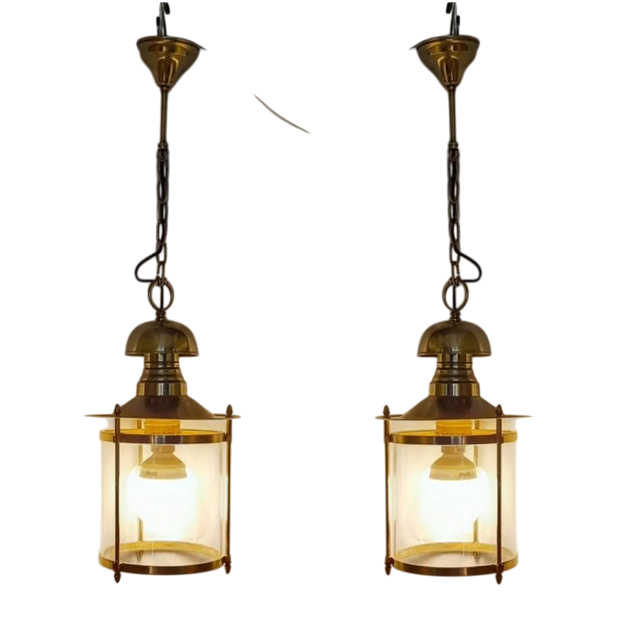 Pair of maritime style lamps, 70s 36