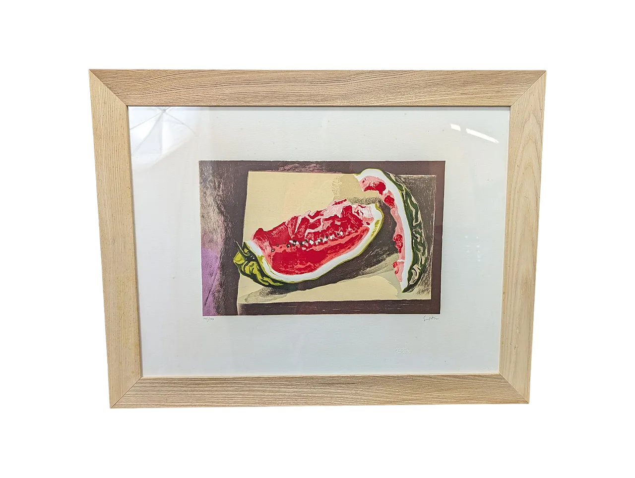 Litografia Renato Guttuso Anguria, 1981-82 6