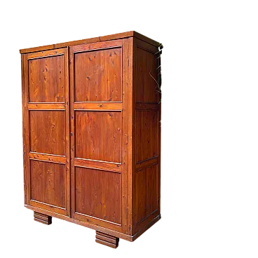 Armadio razionalista di cipresso, primo '900