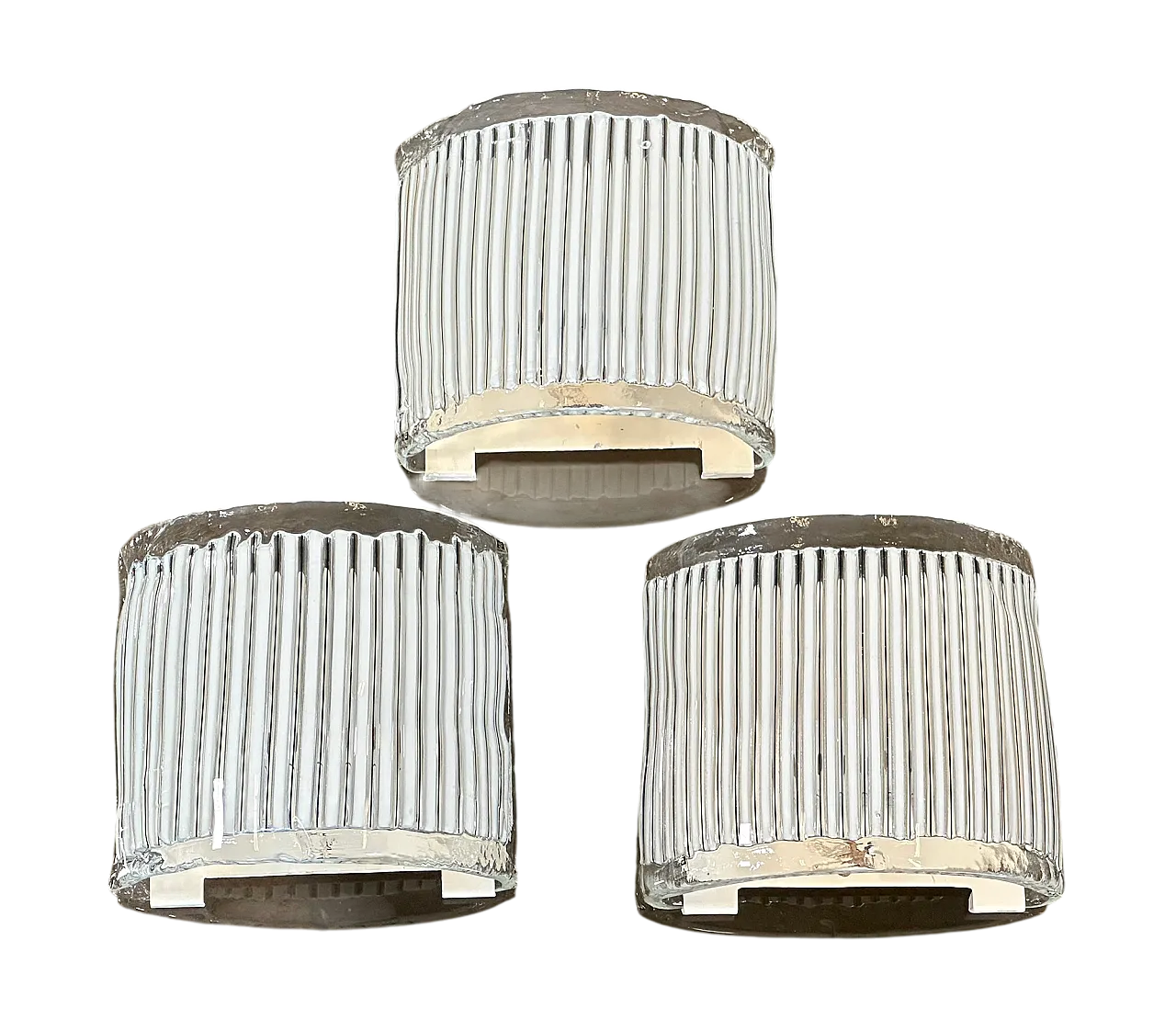 3 Appliques in vetro di Fratelli Toso, anni '70 15