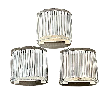 3 glass appliques by Fratelli Toso, 70s