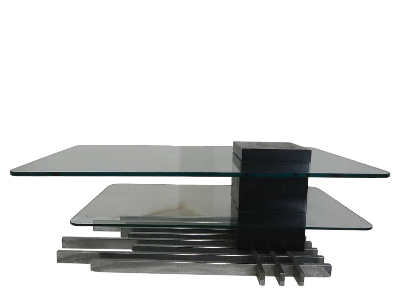 Tavolino con vetro temperato Stile Dassi 1960 13