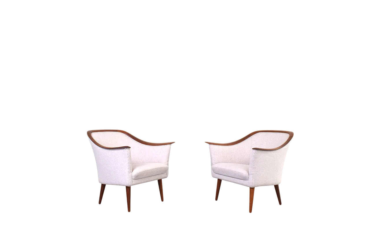 Poltrone di Fredrik A. Kayser per Vatne Lenestolfabrik teak, anni '60 16