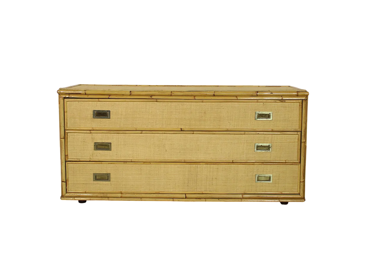 Chest of drawers and bamboo, 70s 7