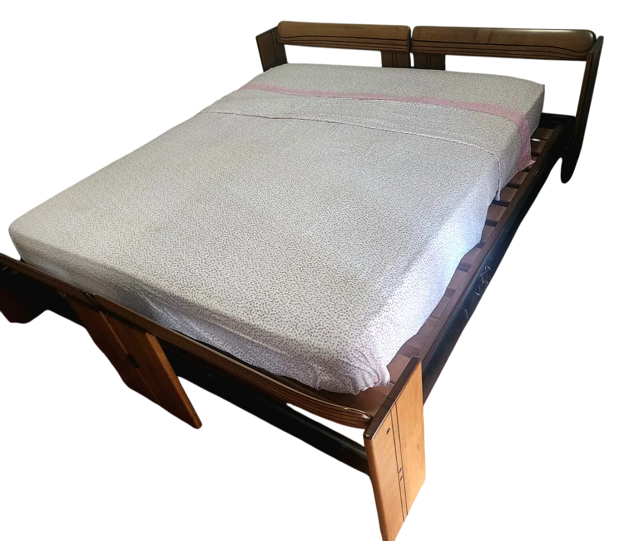 Letto con comodini Artona di Afra e Tobia Scarpa, anni '70 13