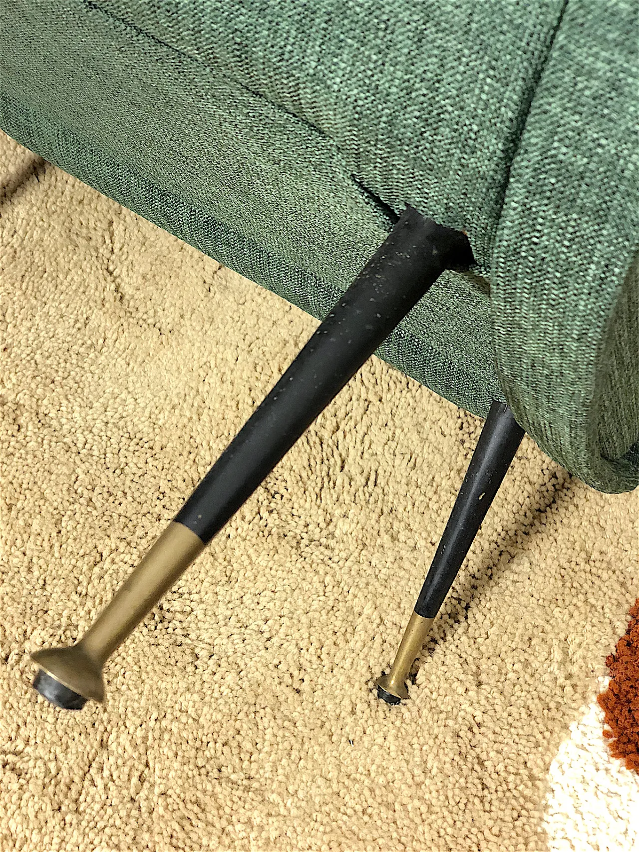 Poltrona Lady stile Marco Zanuso Dark Green, Anni '50 11