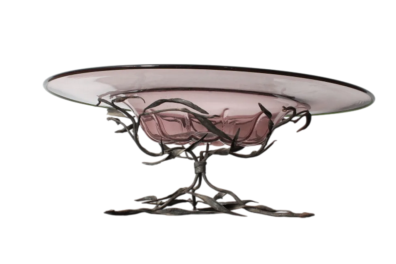 Murano Glass Liberty Centerpiece by Umberto Bellotto, 1930s 10