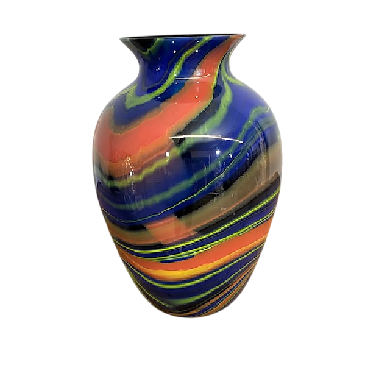 Vaso in vetro di Murano di Ottavio Missoni, anni '80 13
