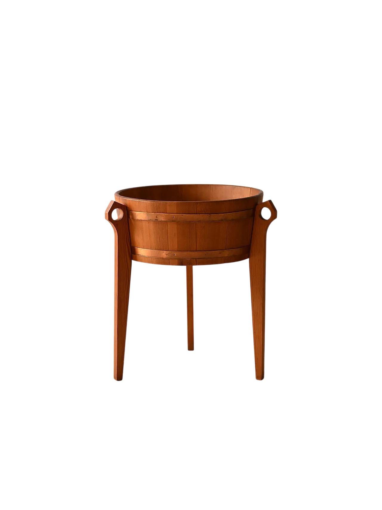 Portafiori scandinavo in teak, anni ’60 9