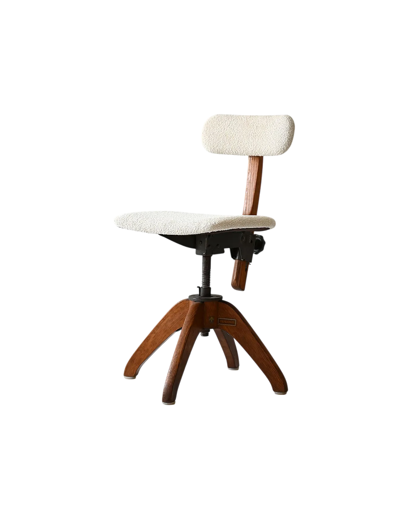 Scandinavian oak office chair, 1920s 16