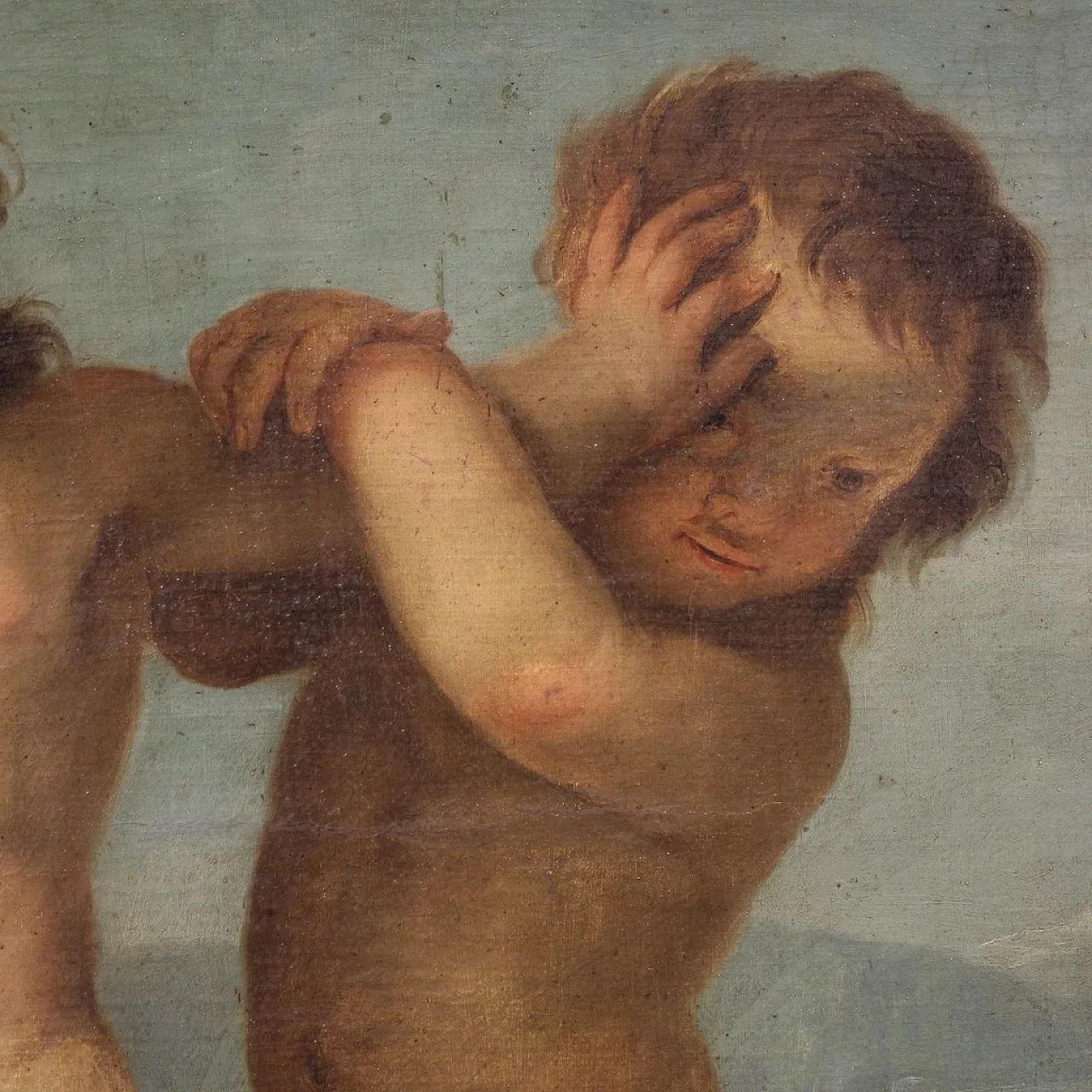 Quadro italiano Rococò Gioco di Putti, '700 11