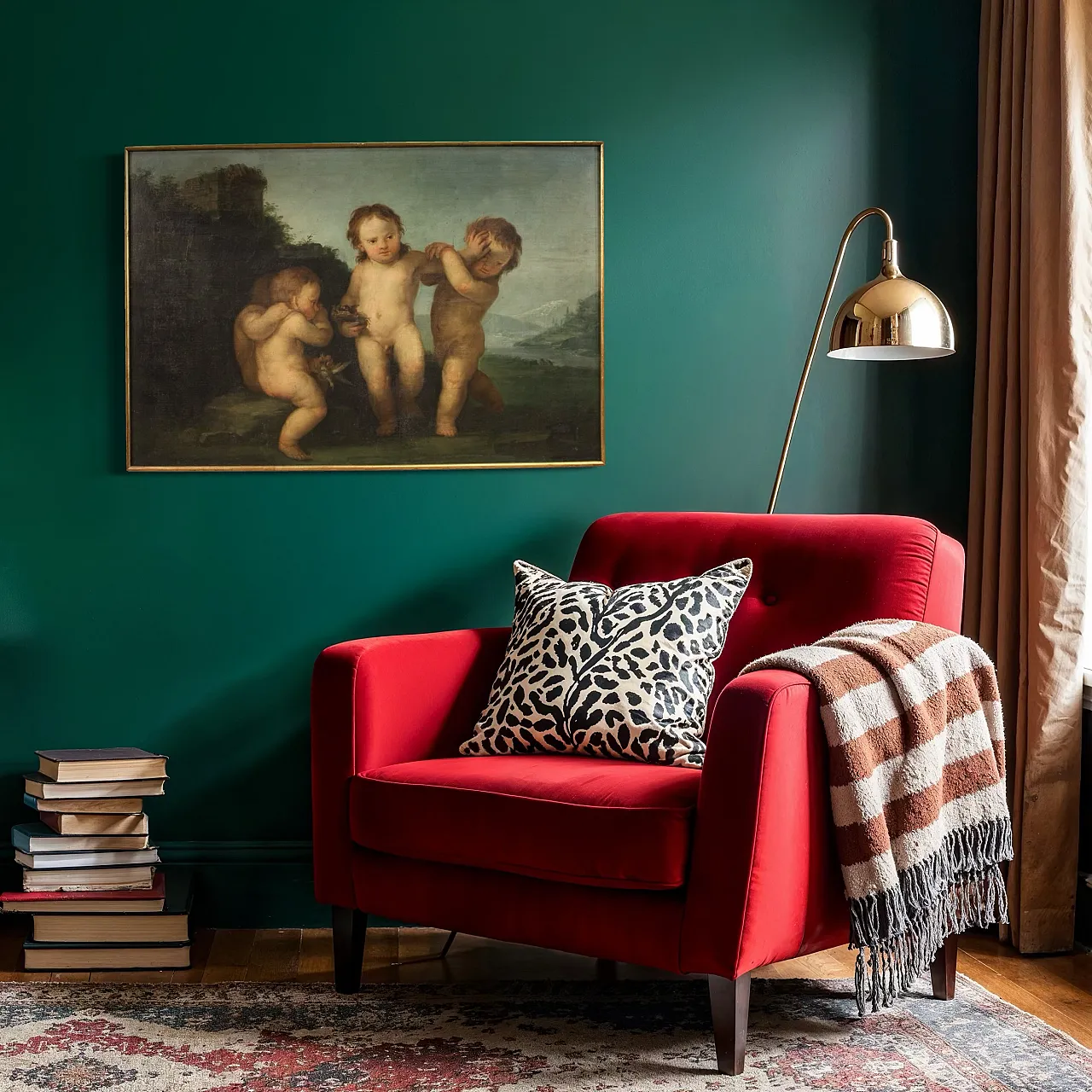 Quadro italiano Rococò Gioco di Putti, '700 14