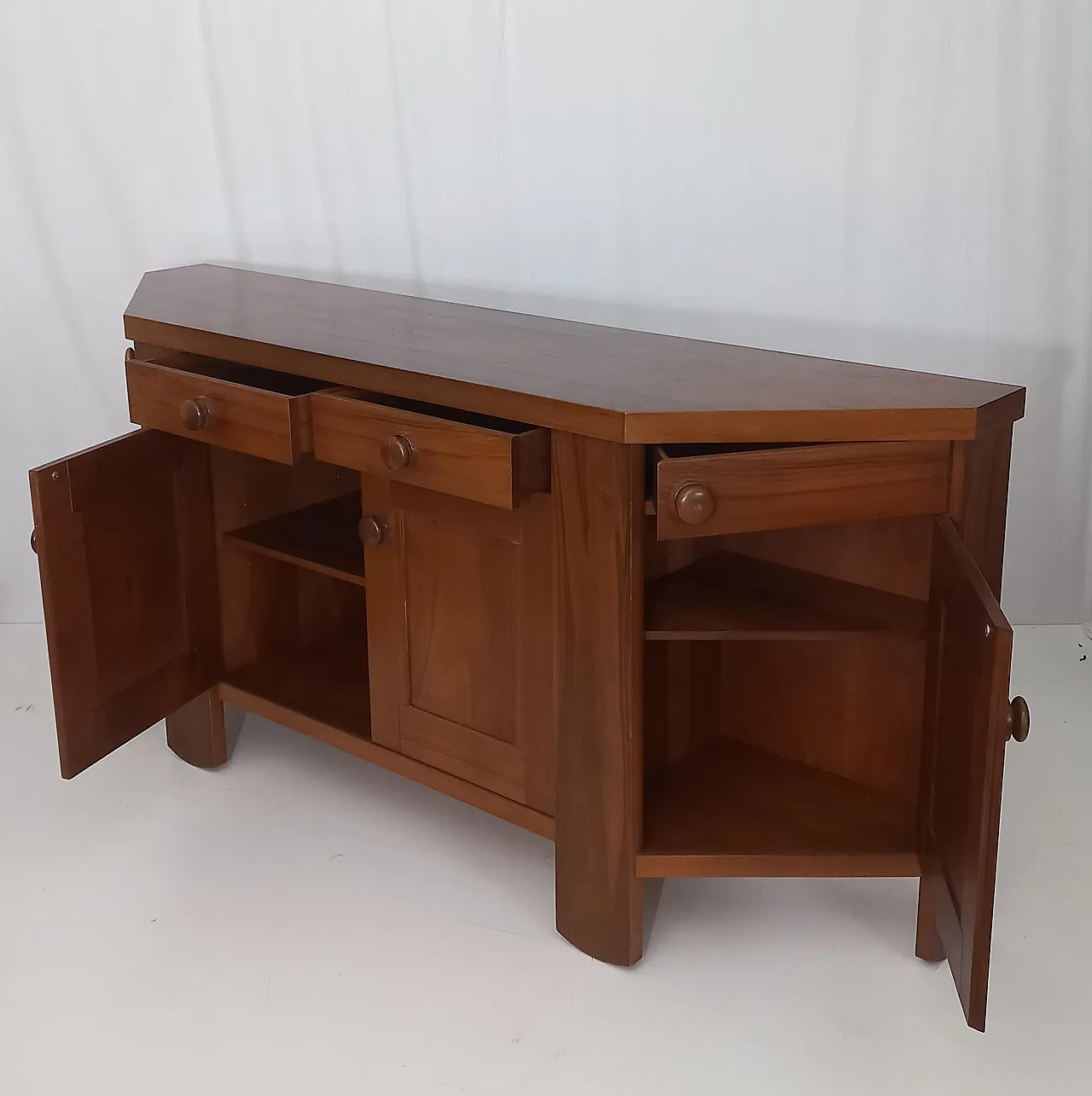 Walnut Sideboard by Silvio Coppola for Bernini, 70s 3