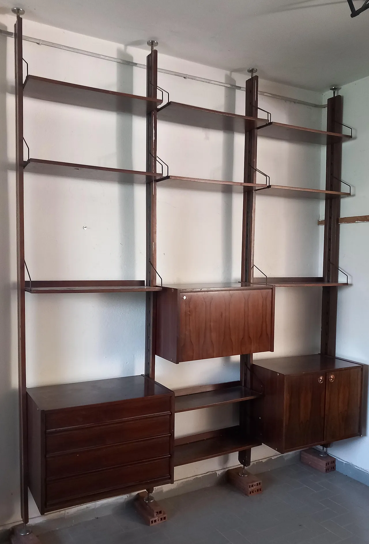 Libreria a parete italiana di Industria Mobili Barovero - Serie Selex, 60s 2