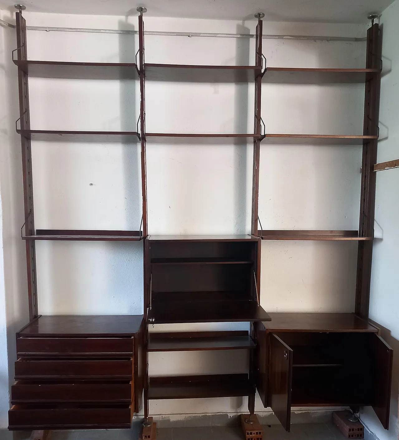 Libreria a parete italiana di Industria Mobili Barovero - Serie Selex, 60s 6