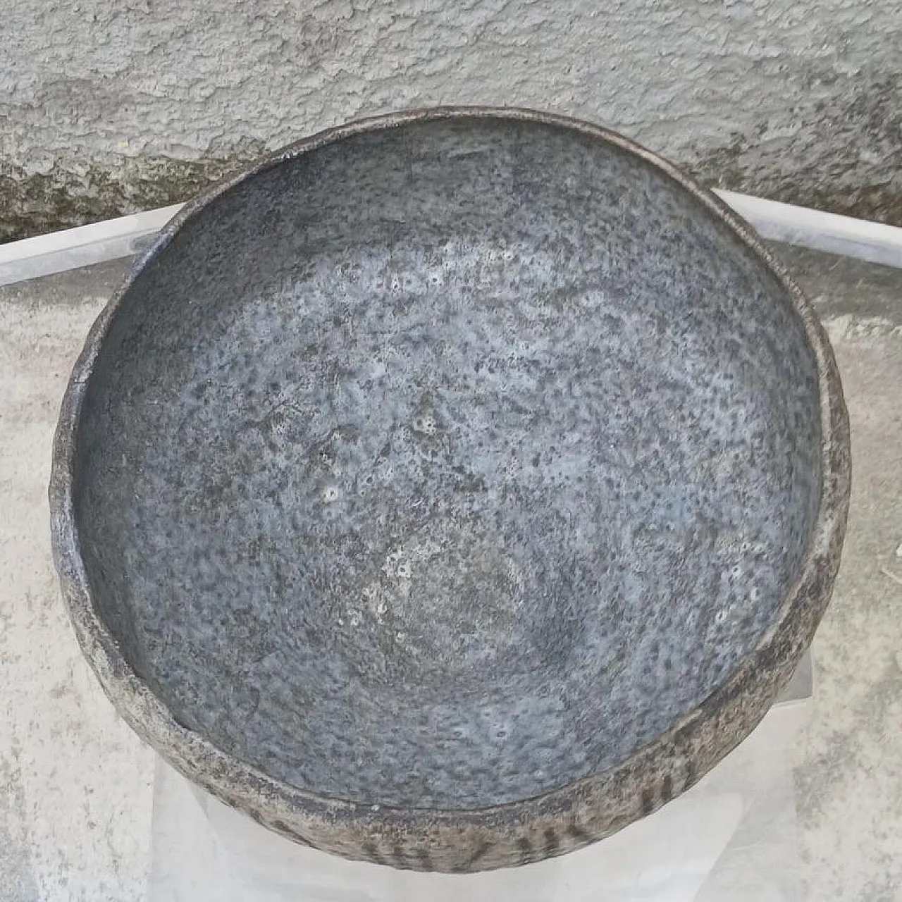 Engraved Stoneware Bowl by Marcello Fantoni, 1960s 4