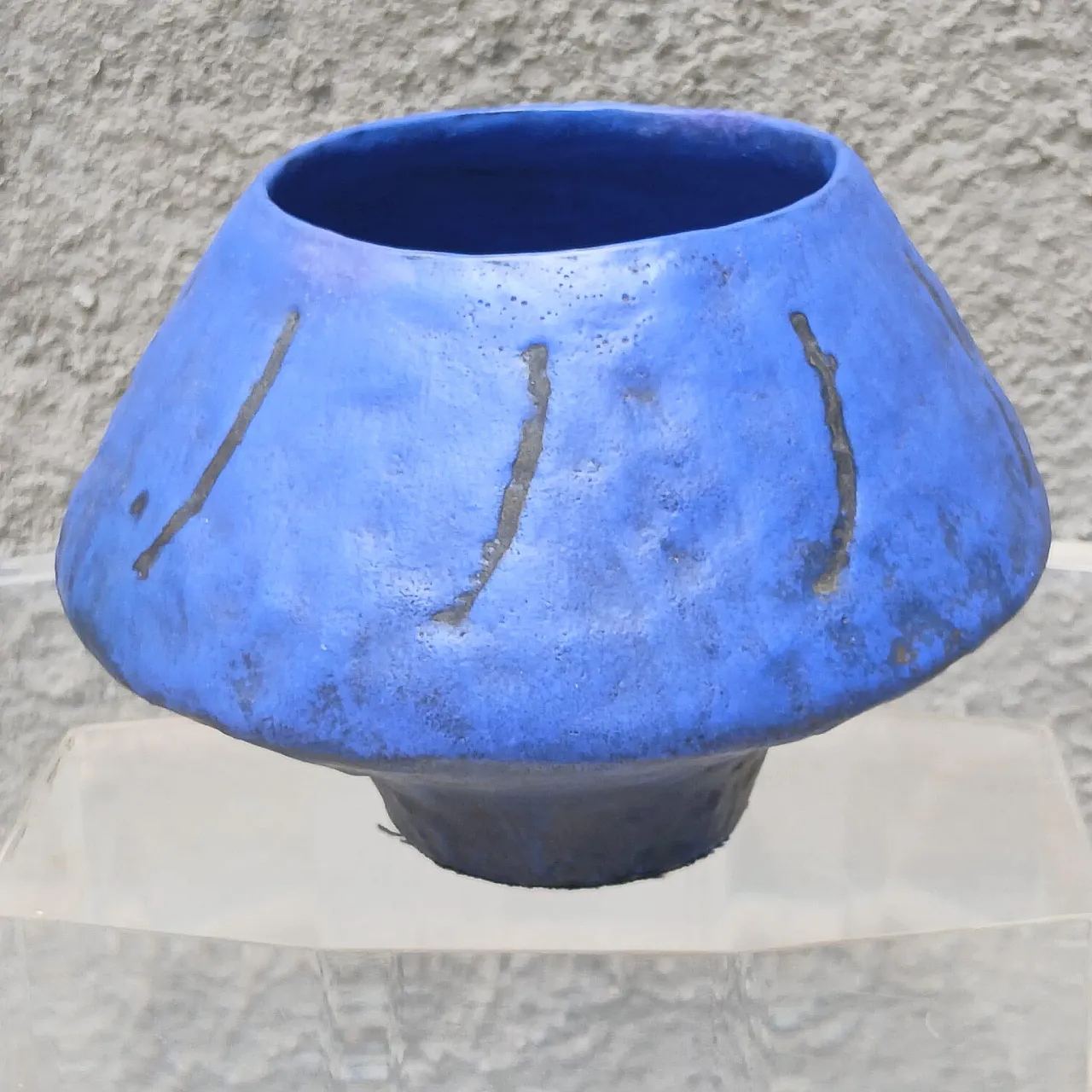 Sculptural glazed ceramic bowl by Marcello Fantoni, 1950s 7