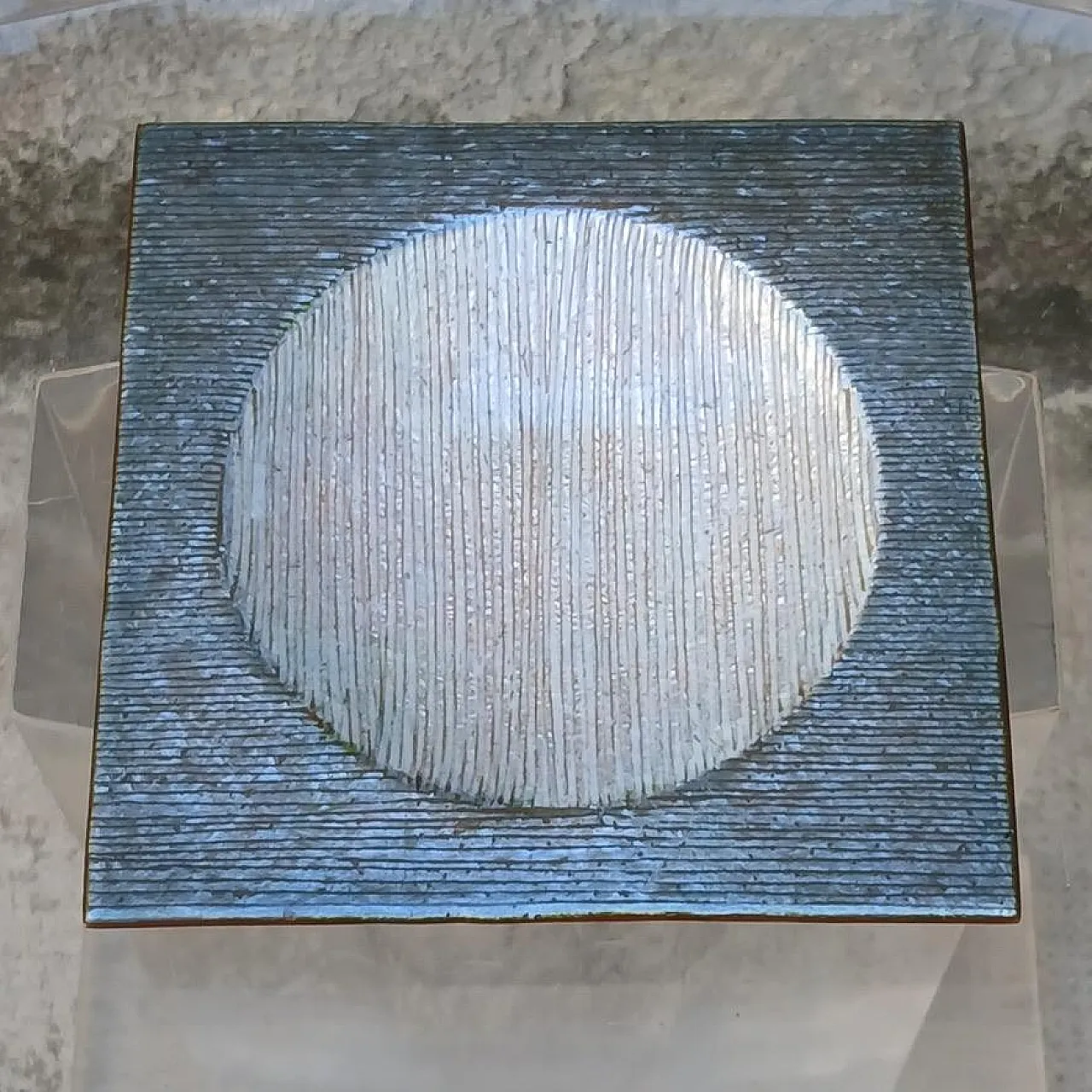 Coppia di piatti smaltati di Studio del Campo Torino, anni '60 5