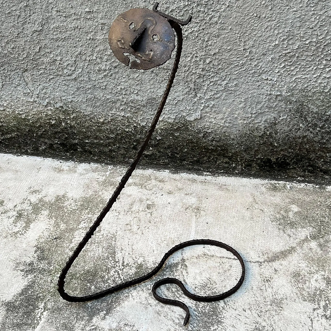 Brutalist iron sculpture attributed to Marcello Fantoni, 1950s 2