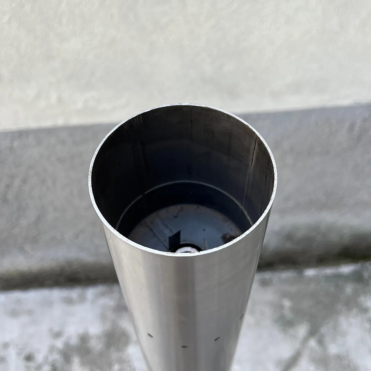 Lampada in marmo e acciaio, anni '70 6