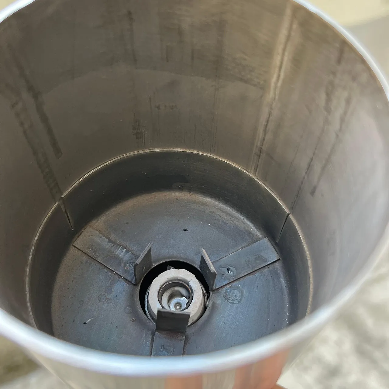 Lampada in marmo e acciaio, anni '70 7