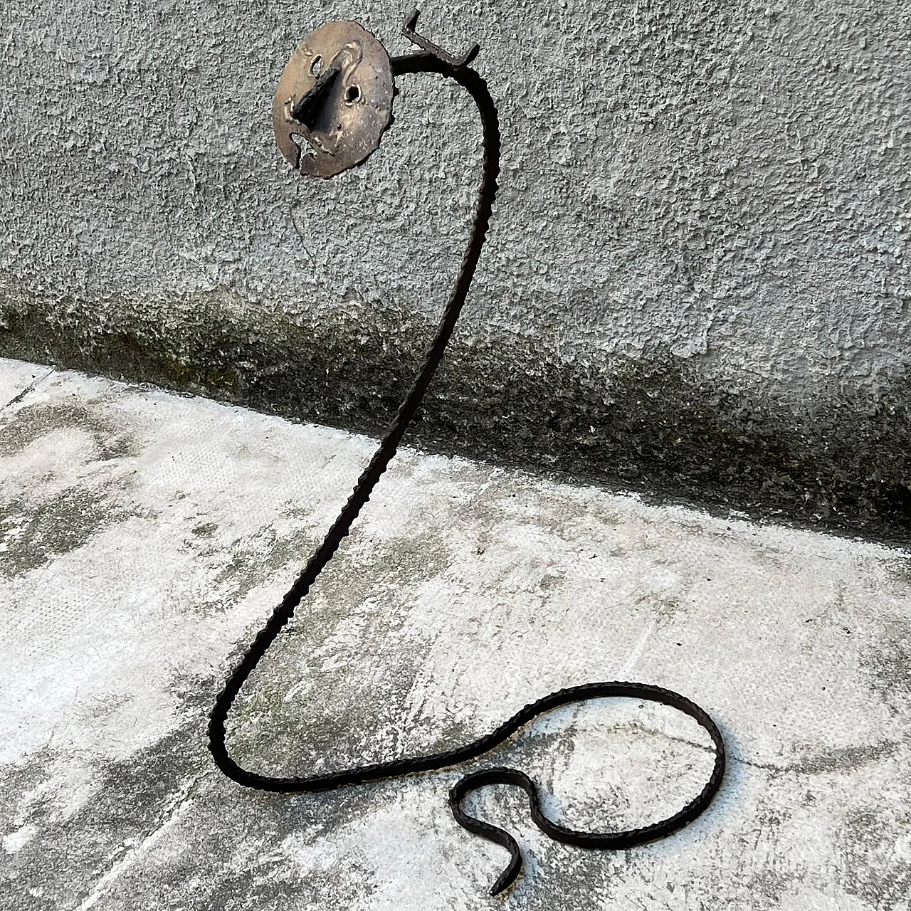 Brutalist iron sculpture attributed to Marcello Fantoni, 1950s 4