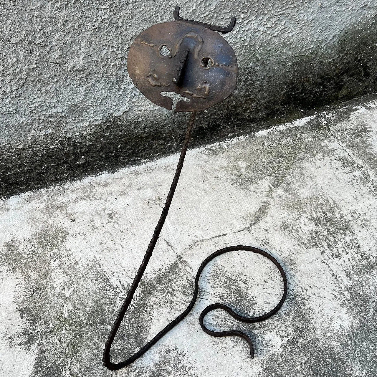 Brutalist iron sculpture attributed to Marcello Fantoni, 1950s 7