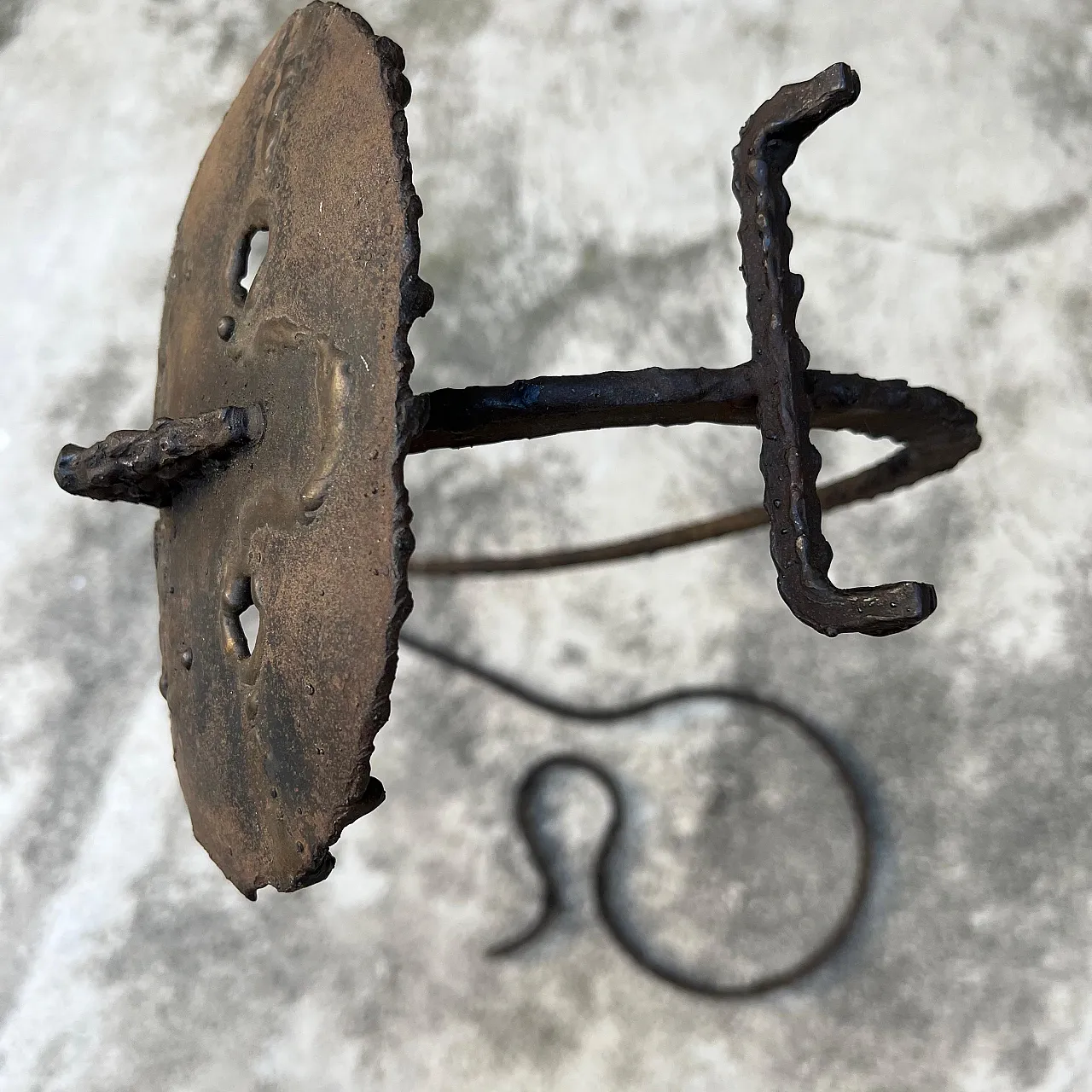 Brutalist iron sculpture attributed to Marcello Fantoni, 1950s 16