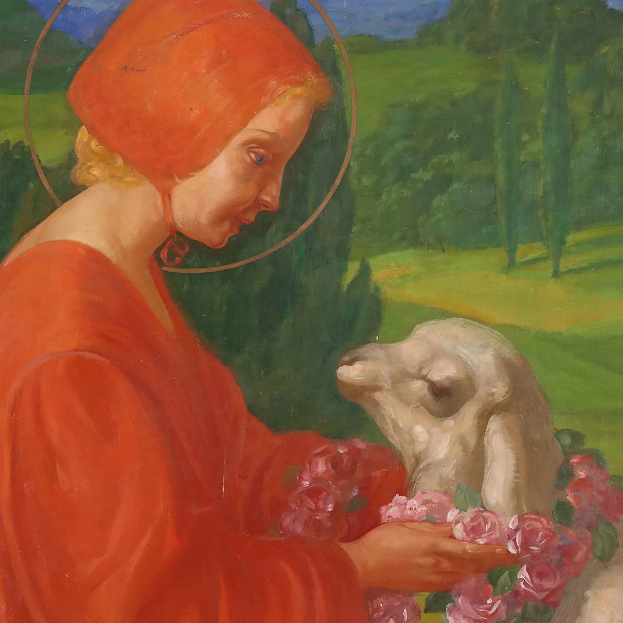 Painting by Giovanni Buffa, oil on canvas, 19th century 4