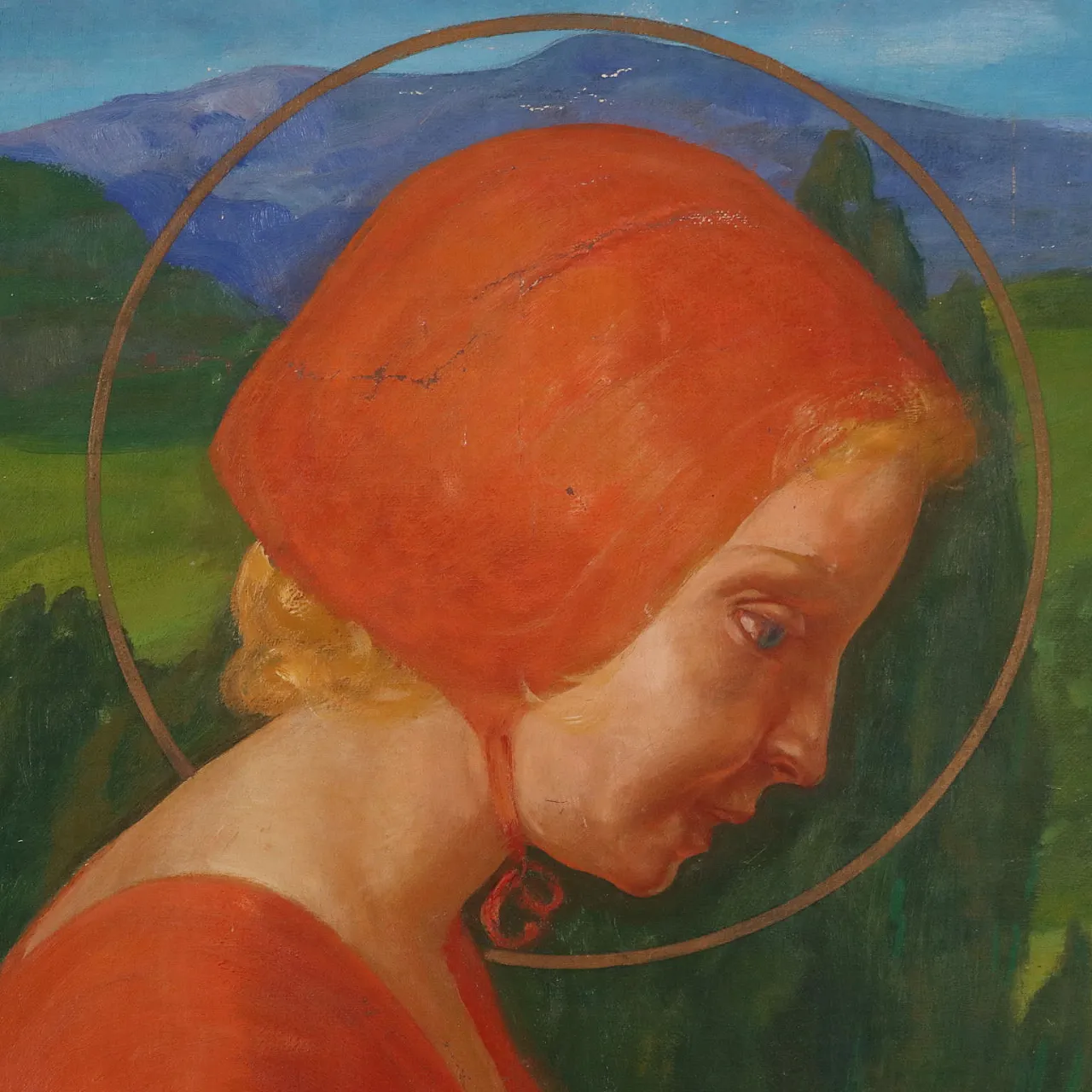 Painting by Giovanni Buffa, oil on canvas, 19th century 5