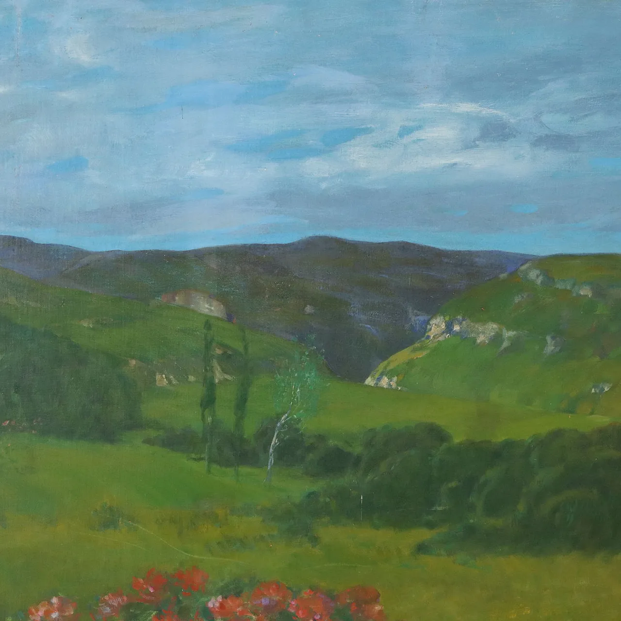 Painting by Giovanni Buffa, oil on canvas, 19th century 8