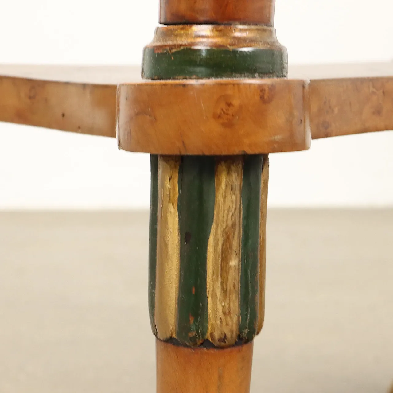 Tavolino da lavoro Biedermeier in acero e tessuto, '800 9