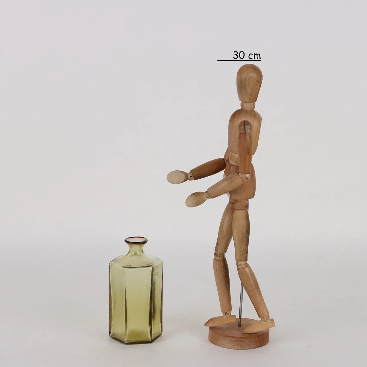 Hexagonal glass single-flower vase for Venini, 1980s 2