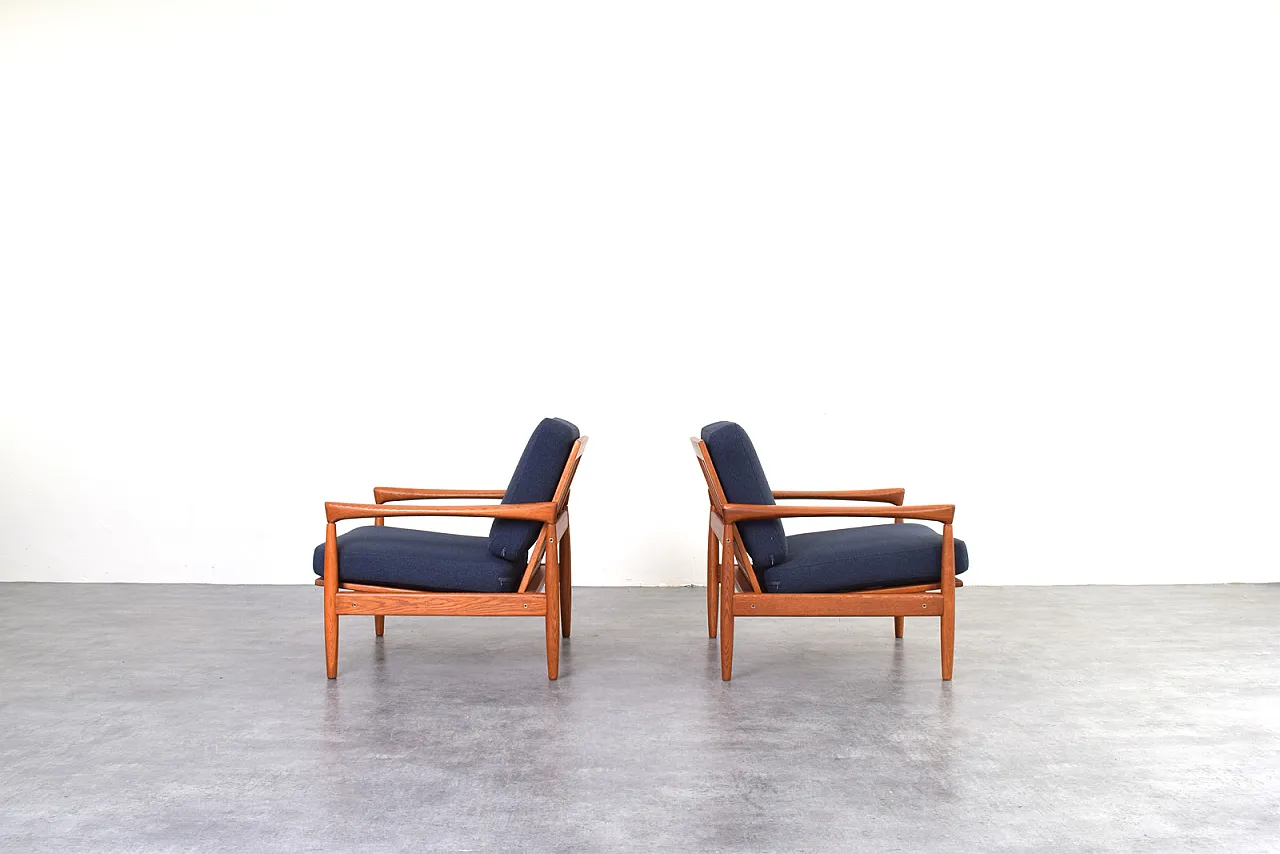 Pair of Kolding armchairs by Erik Wørts for IKEA, 1960s 3