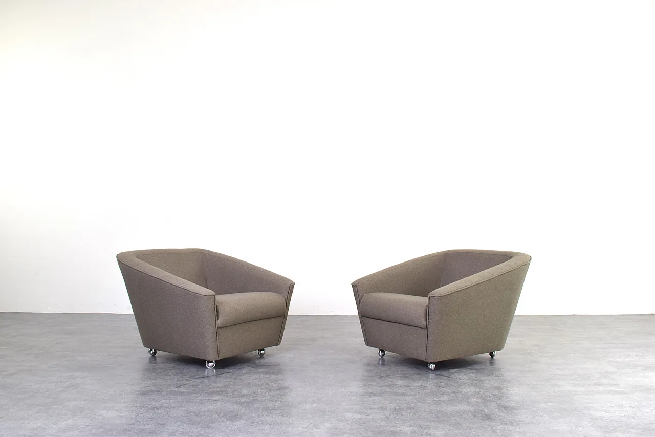 Pair of armchairs Space Age German manufacturing, 1960s 1