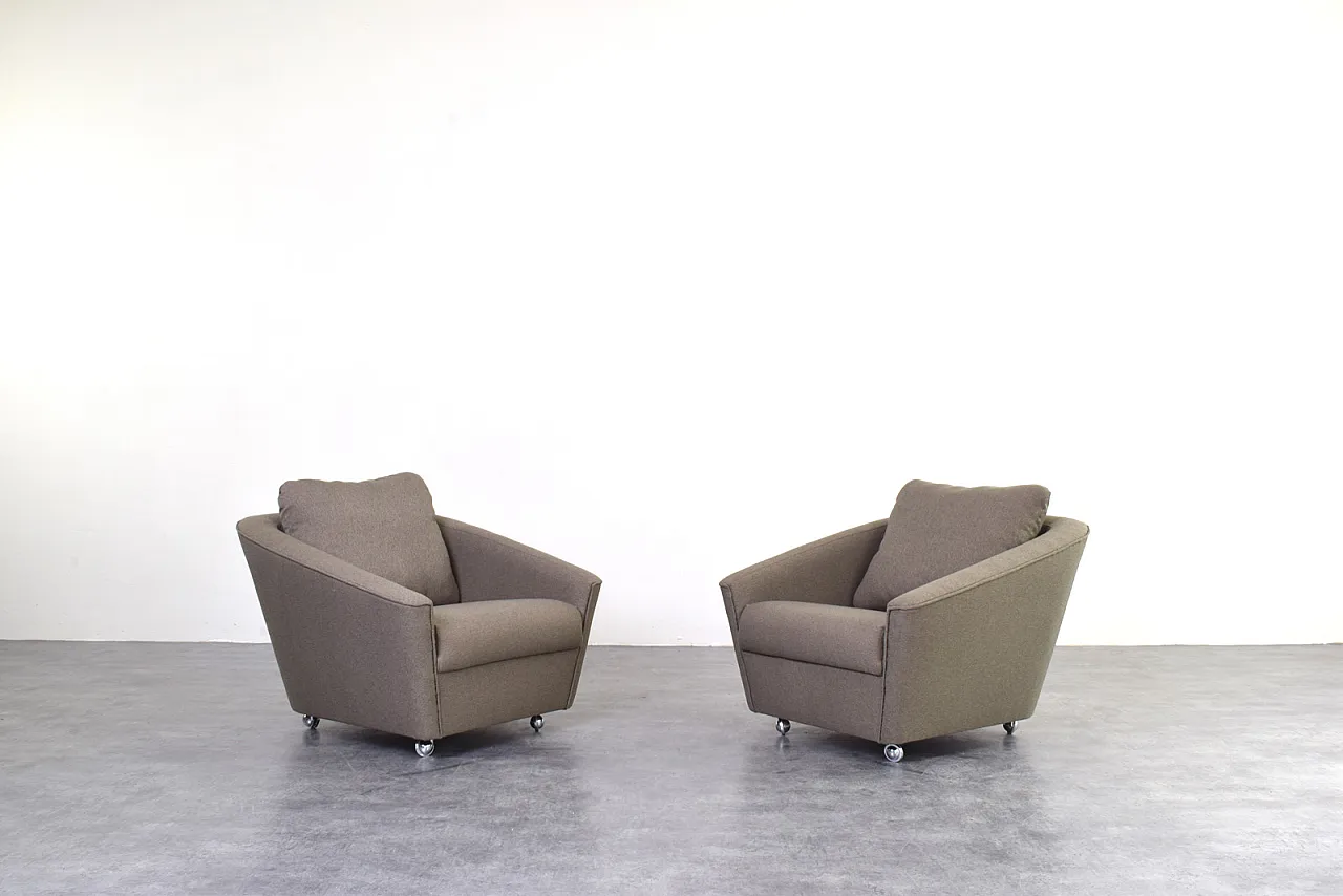 Pair of armchairs Space Age German manufacturing, 1960s 2