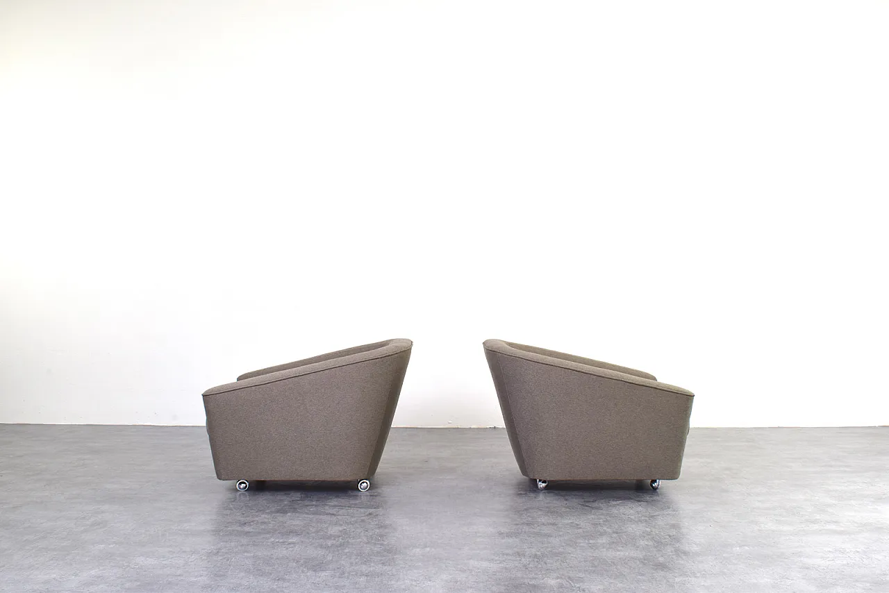 Pair of armchairs Space Age German manufacturing, 1960s 4