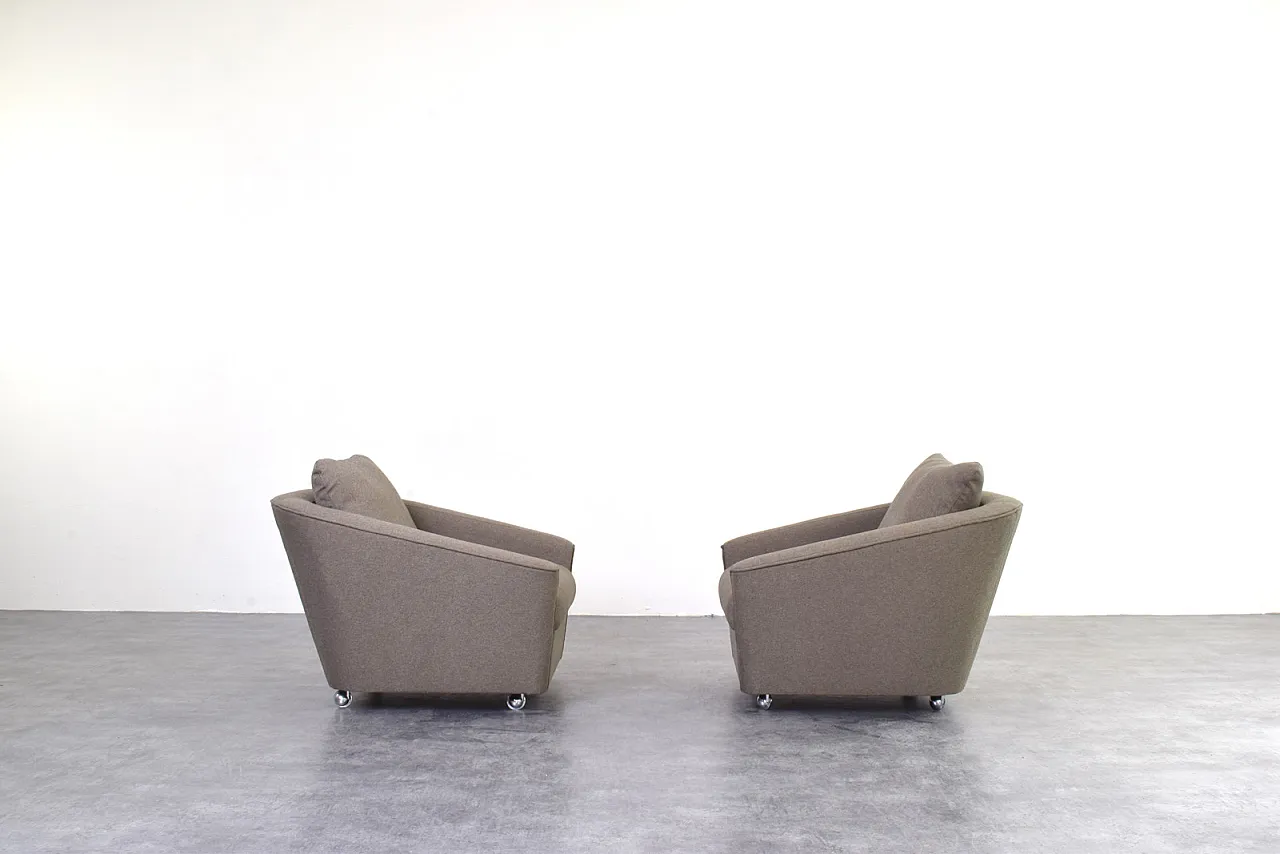 Pair of armchairs Space Age German manufacturing, 1960s 6